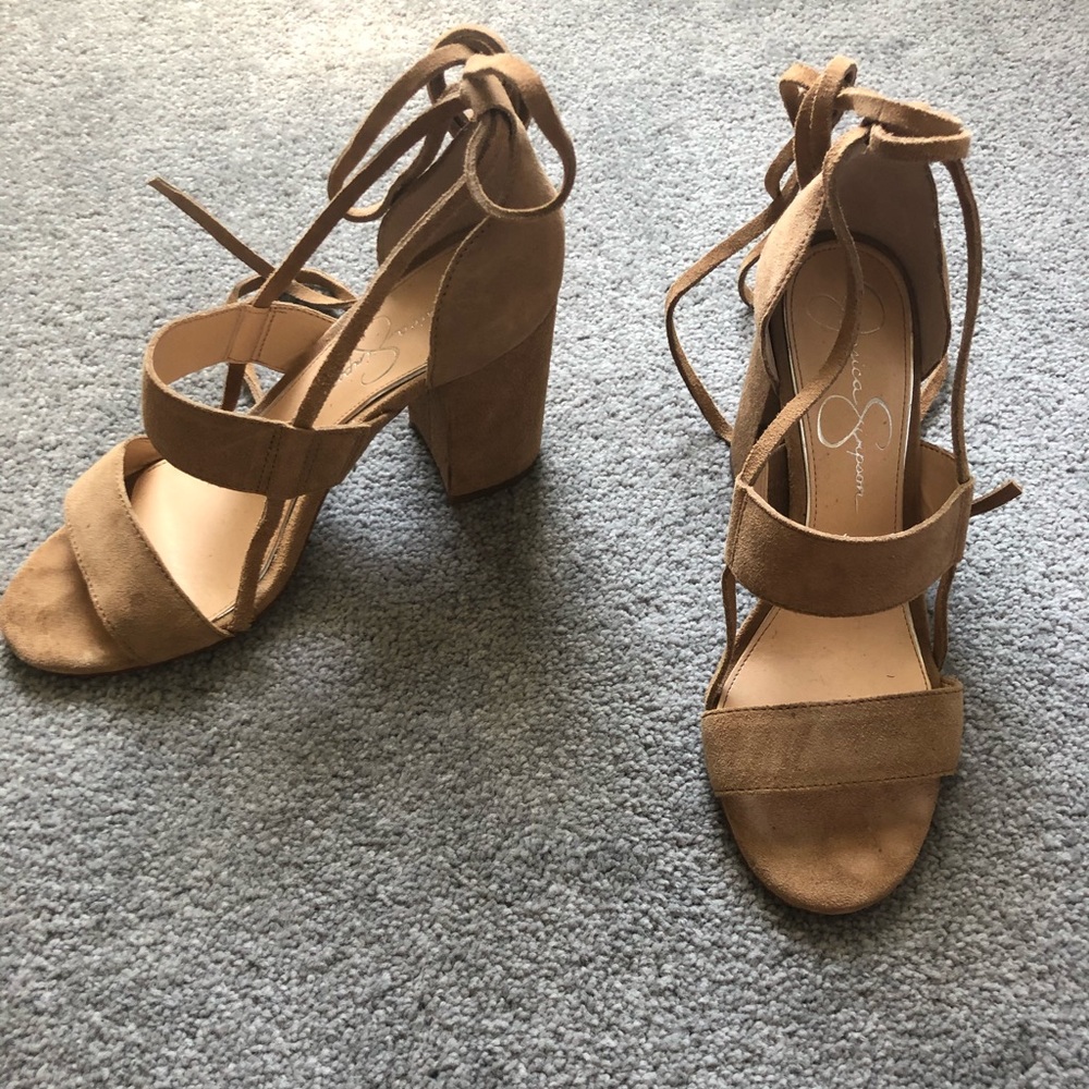 Jessica Simpson lace up sandals size 8